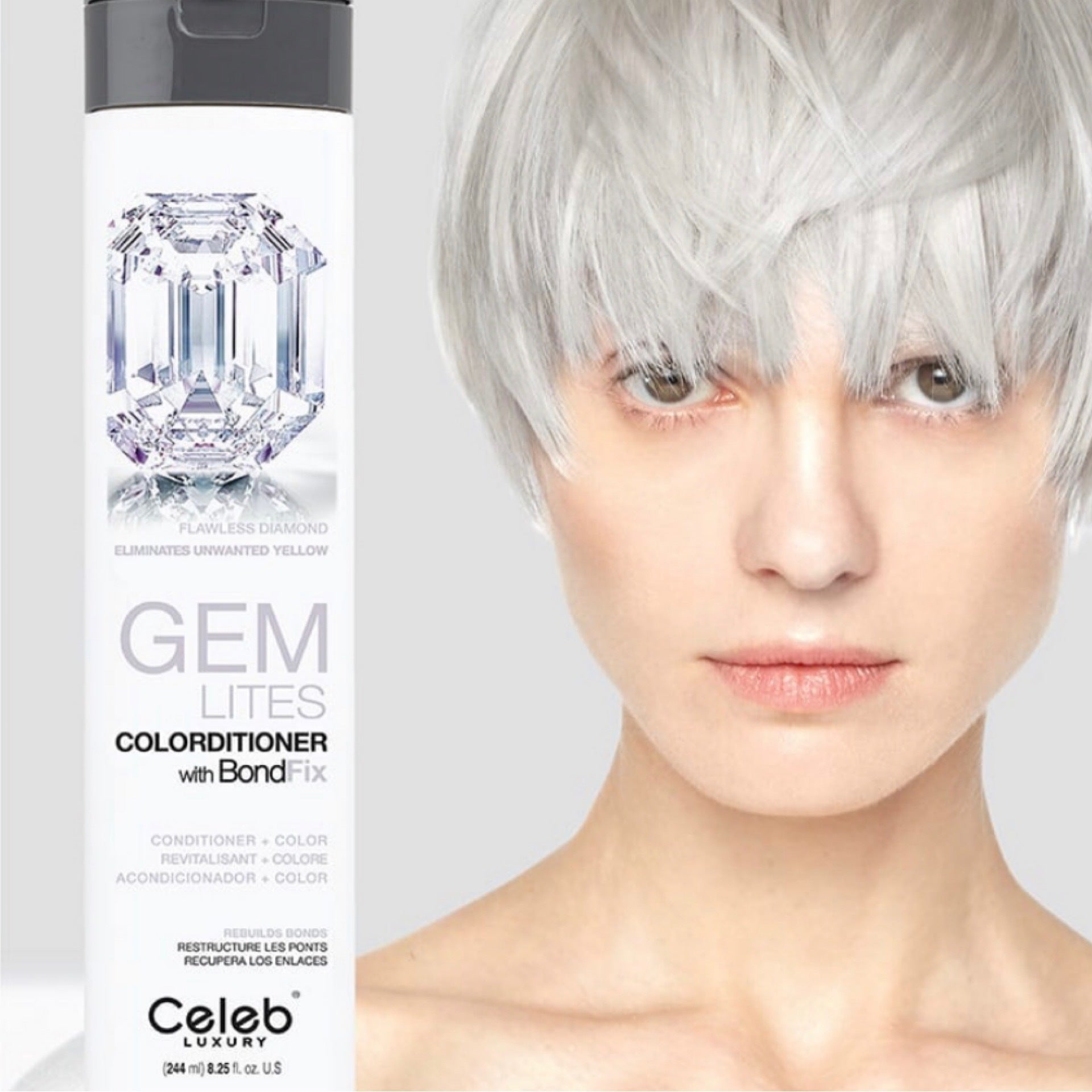 CELEB GEM LITES Flawless Diamond Color Wash 244ml | Tracey's Beauty Boutique